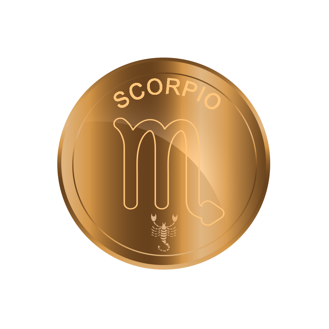 Scorpio, Scorpio gold zodiac sign png, Scorpio gold sign PNG, gold Scorpio PNG transparent images download
